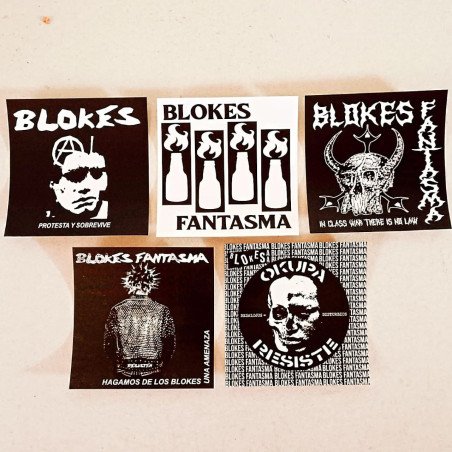 Lote  pegatinas apoyo  Blokes Fantasma